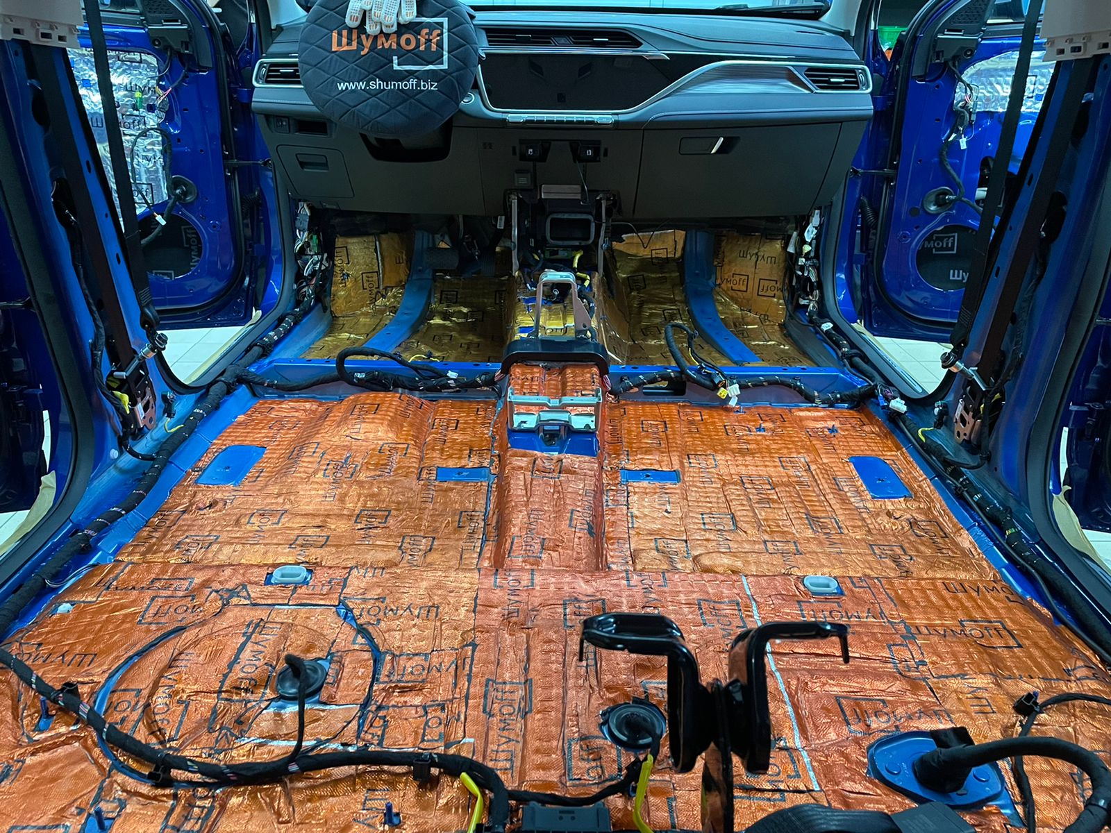 пол 1 слой вибро шумоизоляция Geely Atlas Pro